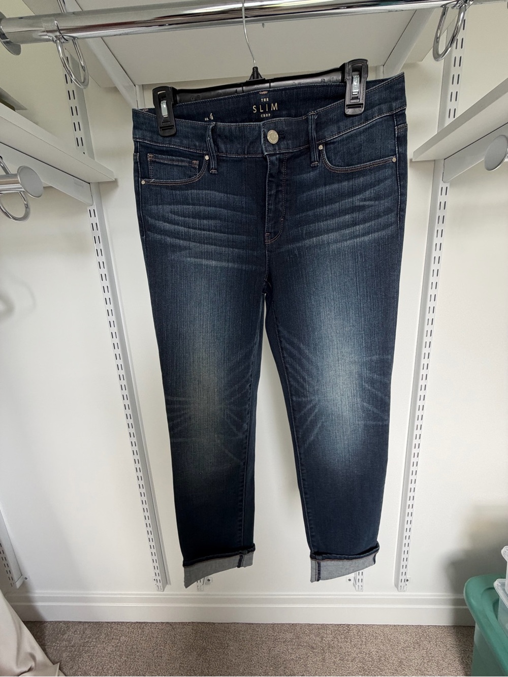 White House Black Market Slim Dark Indigo Jeans